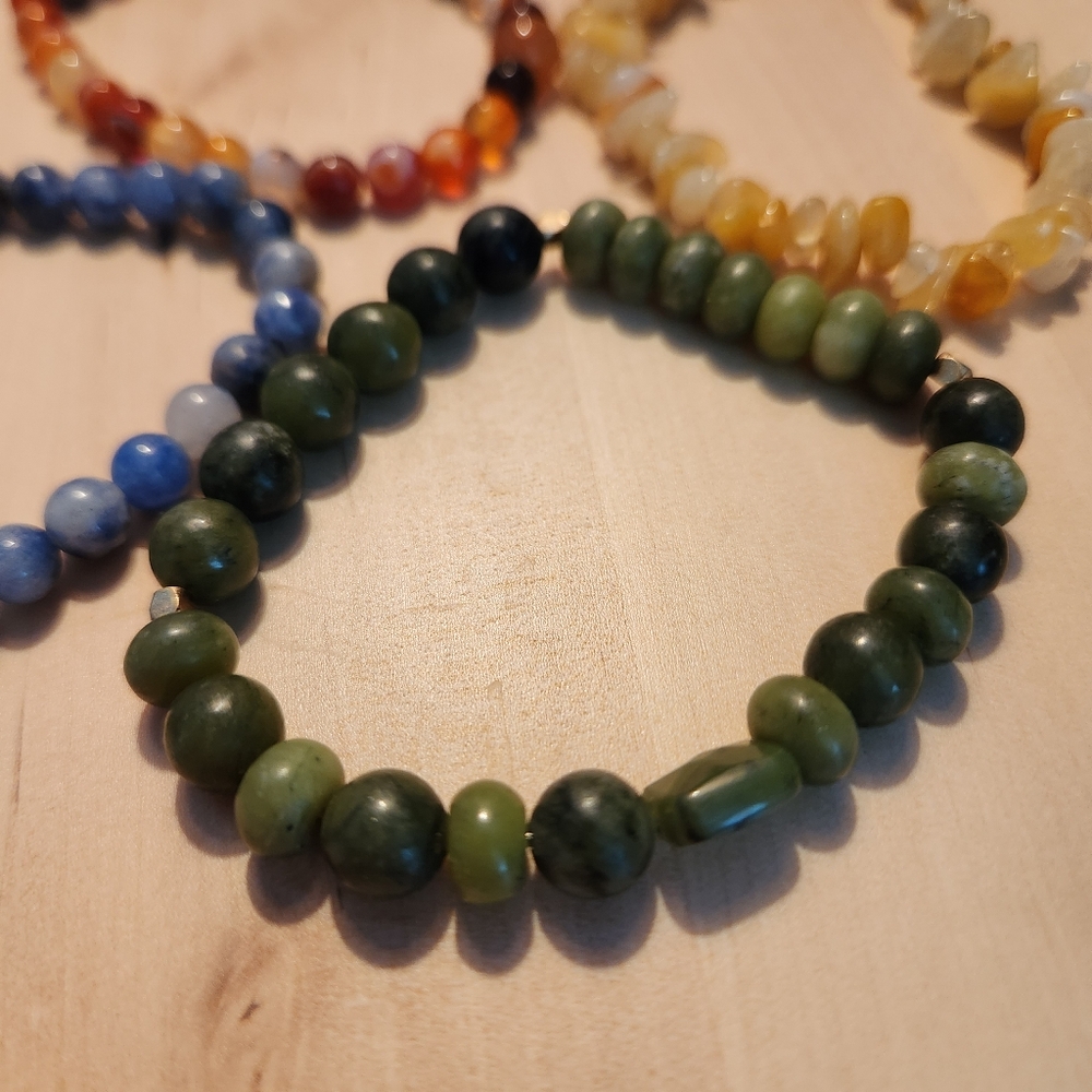 Boho Crystal Beaded Bracelet Stacking Set Of 3 - image 8